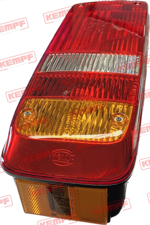 96320 Kempf Rückleuchte, rechts, mit Seitenmarkierungsleuchte, 7-pol. Zentralstecker + 2-pol. für Rückfahrscheinwerfer